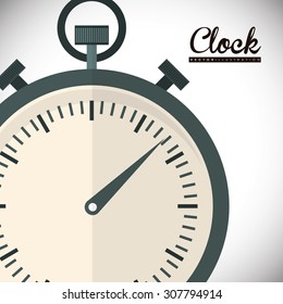 Clock digital design, vector illustration 10 eps graphic
