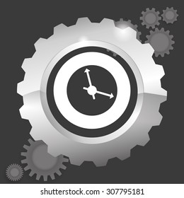 Clock digital design, vector illustration 10 eps graphic
