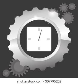 Clock digital design, vector illustration 10 eps graphic