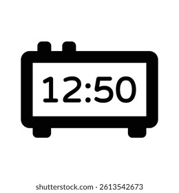 Clock displaying digital time in hours and minutes