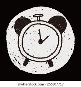 clock doodle drawing