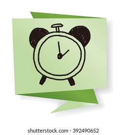 clock doodle drawing