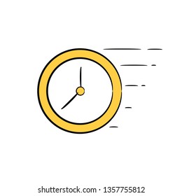 clock doodle icons