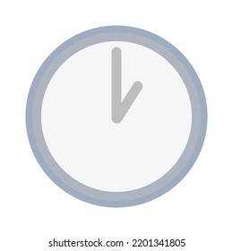 Clock emoji vector grey symbol sign icon 1 pm