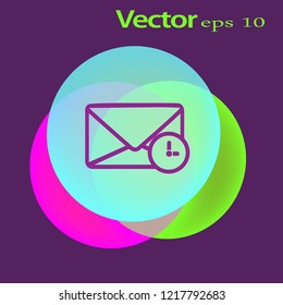 Icono de la línea de reloj y sobre, símbolo del vector de contorno, pictograma de estilo lineal aislado en blanco. Símbolo de correo exprés, ilustración de logotipo. Trazo editable