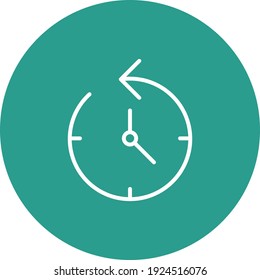 Clock, estimate, milestone icon vector image. Can also be used for customer support. Suitable for use on web apps, mobile apps and print media.