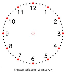 Clock Face Blank Stock Vector (Royalty Free) 248613727 | Shutterstock