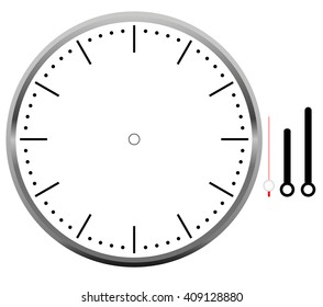 Clock Face Blank Stock Vector (Royalty Free) 409128880