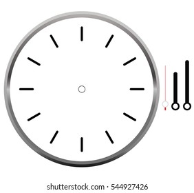 Clock Face Blank Stock Vector (Royalty Free) 627866318