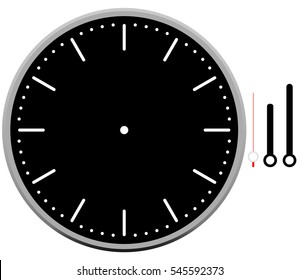 Clock Face Blank Stock Vector (Royalty Free) 545592373 | Shutterstock