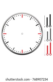 Clock face blank icon design.