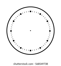 clock face blank isolated on white background
