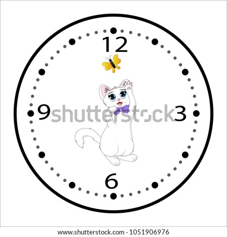 Clock Face Cartoon Illustration Stock Vector (Royalty Free) 1051906976