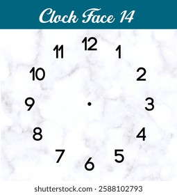 Clock Face flat icon, Roman Numerals, Vector stock illustration #14