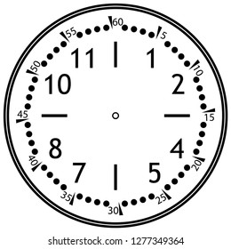 Clock face for house, alarm, table, kitchen, wall, wristwatches or special models for kids. Dial for pocket, stop watches, timer or grandfather clock. Logo for the repair shop.
