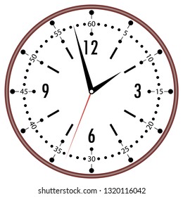 Clock face for house, alarm, table, kitchen, wall, wristwatch or special model for kids. Dial for pocket, stop watches, timers or grandfather clocks. Logo for the repair shop.