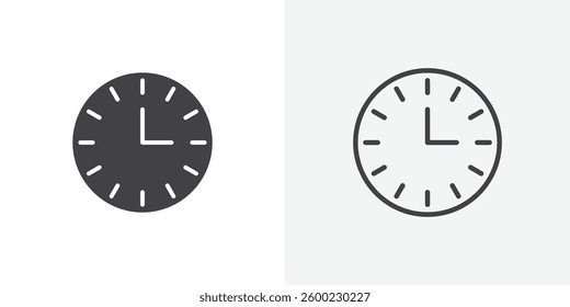 Clock face icon collection. vector illustration set