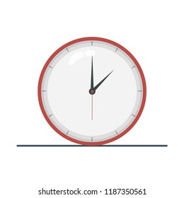 Clock face. Icon of the dial for a mechanical watch. Vector illustration. 