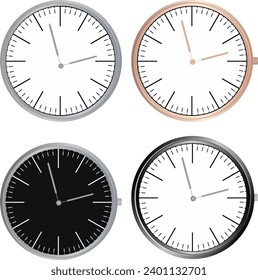 Icono de la cara de reloj. Reloj de símbolos aislado en el cierre de plantilla de diseño blanco. Diseño blanco de ilustración vectorial.