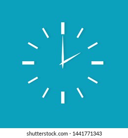 clock face icon- vector illustration