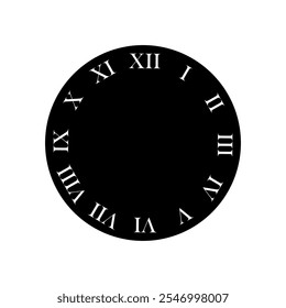 Clock face icon vector. Time illustration sign. Clock symbol. Wall clock logo.