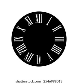 Clock face icon vector. Time illustration sign. Clock symbol. Wall clock logo.