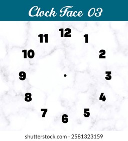 Clock Face Icon, Watch Face, Vector stock illustration
#03