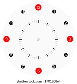 clock face illustration