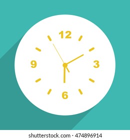 Clock face on  
vector icon.
Watch icon.