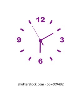 Clock face on  
vector icon.
Watch icon.