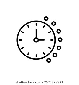Clock Face with Progress Icons for Time Management and Goal Tracking