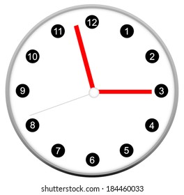  clock face vector design.