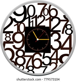 clock face vector design