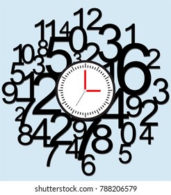clock face vector design