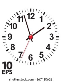 Clock face. Vector illustration