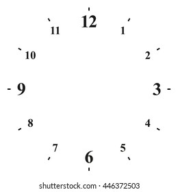 clock face  - Vector illustration