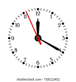 Clock face vector illustration.