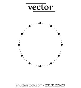 clock face vector illustration on white background..eps