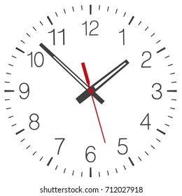 Clock face vector isolated