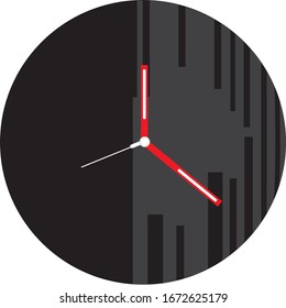clock face vector on background 