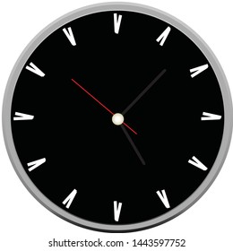 clock face vector on white background 