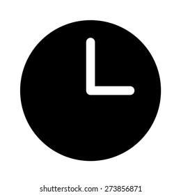 Clock face or watch face flat vector icon for apps and websites