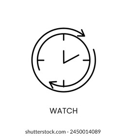 Clock fast delivery vector line icon with editable stroke