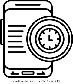Reloj Reloj Relleno Estilo Icono Diseño