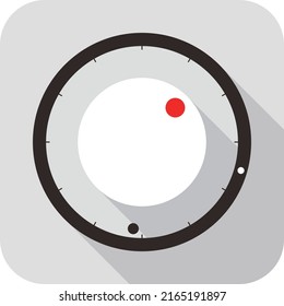 Clock flat fashion icon design, watch icon, vector
