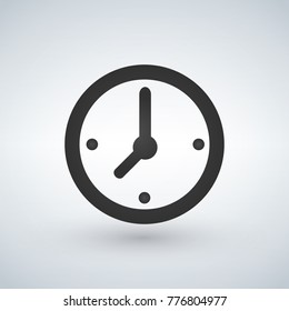 Flat Clock Icon Hd Stock Images Shutterstock