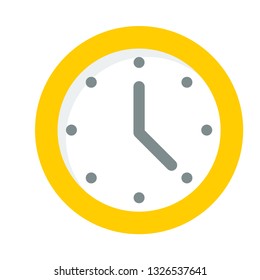 Clock flat icon.You can be used clock icon for several purposes like: websites, UI, UX, print templates, presentation templates, promotional materials, web and mobile phone apps