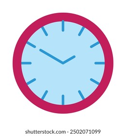 Diseño de icono plano de reloj para personal y Uso comercial