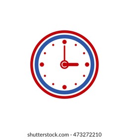 Clock flat icon for download