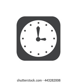 clock  Flat icon and Logo vector 